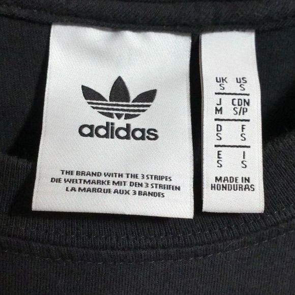 Adidas "The Brand With 3 Stripes" Long Sleeve T-Shirt, Black, Size Small - Picture 5 of 5